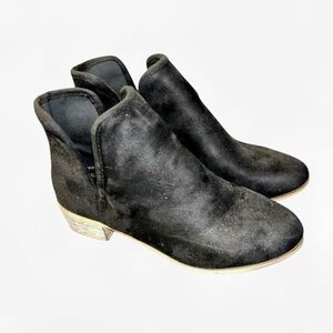 Seven 7 soho black suede booties ankle boots 9 like new seven7